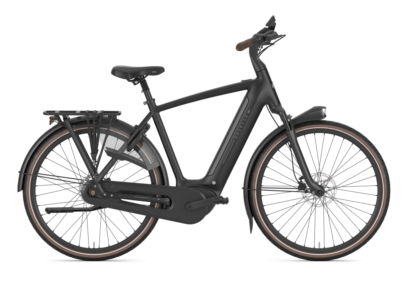 Gazelle Grenoble C8+ Black Mat hoge instap