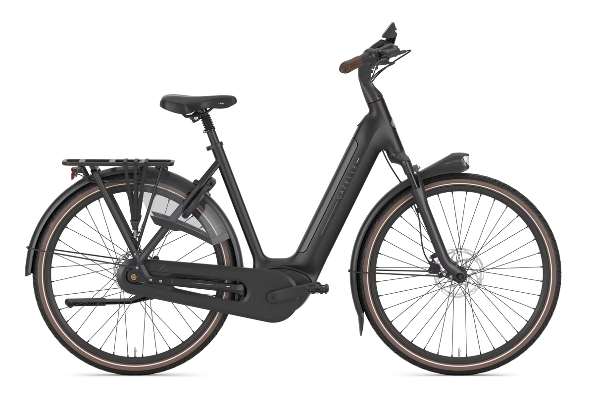 Gazelle Grenoble C8+ Black Mat lage instap