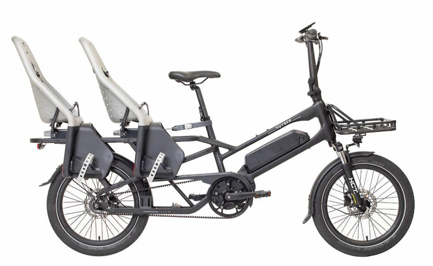 Huyser Double Cargo Matt Black 630Wh
