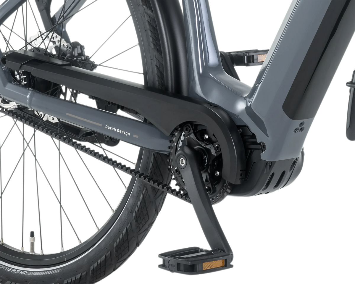 Huyser Maleo Stone Grey Gloss met Bafang M410 middenmotor