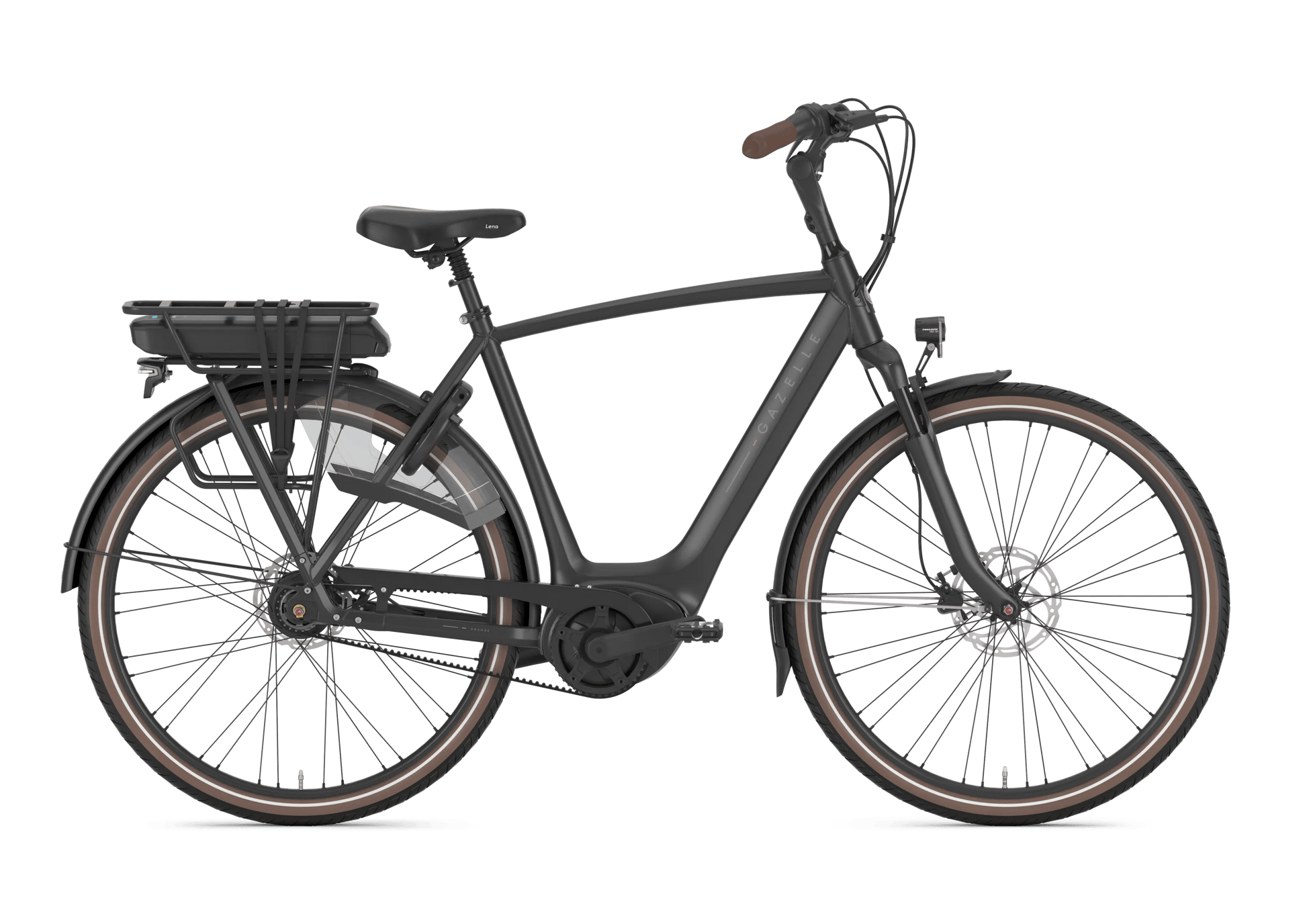 Gazelle Orange C8+ Black Mat hoge instap
