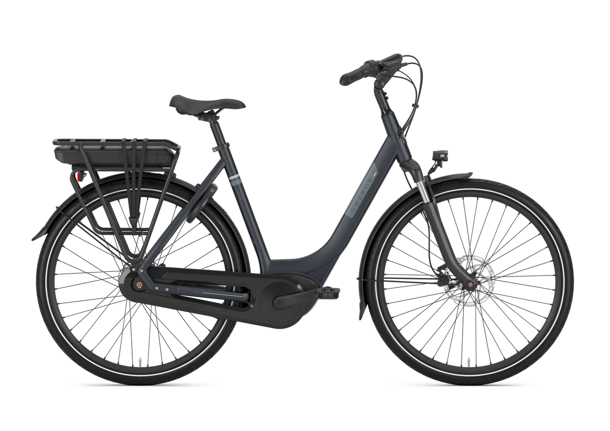 Gazelle Paris C7 Graphite Blue Mat lage instap